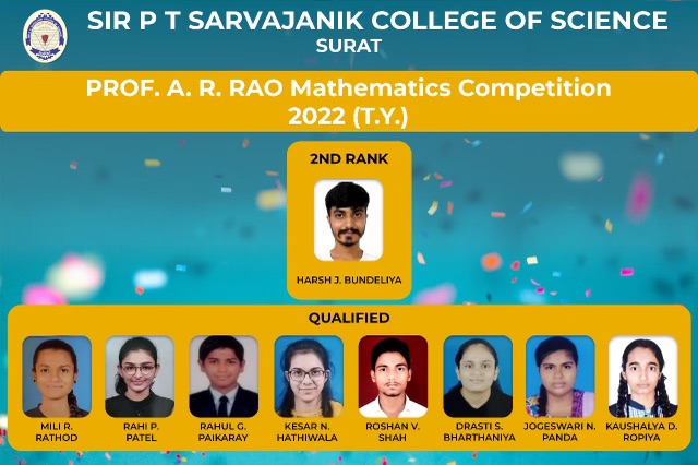 A R Rao Mathematics Competition-2022